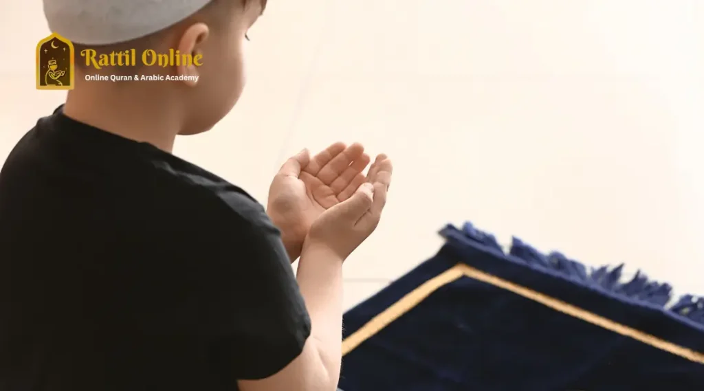 Children studying in islamic classes online from home Children studying in islamic classes online from home