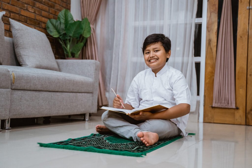 confident muslim child koko shirt